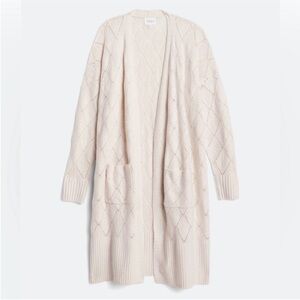 Knoxlee Long Sleeve Cardigan - Heather Oatmeal- beige